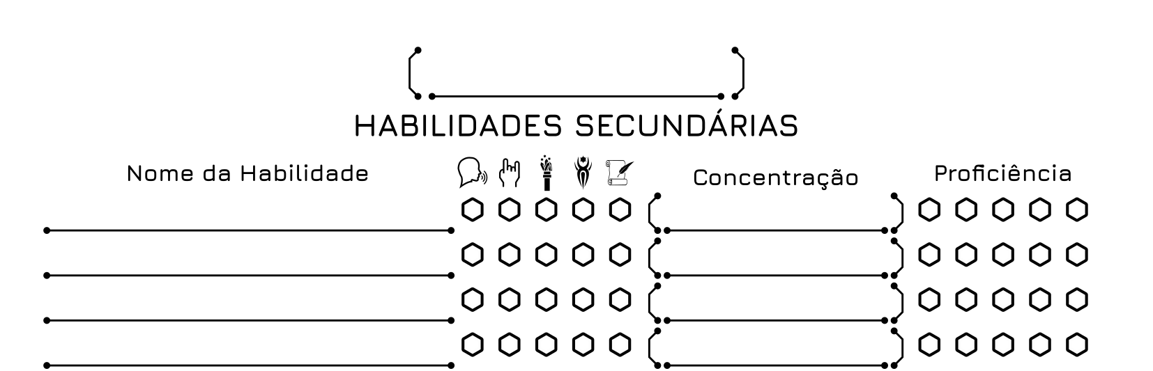 habilidades secundárias auxiliar